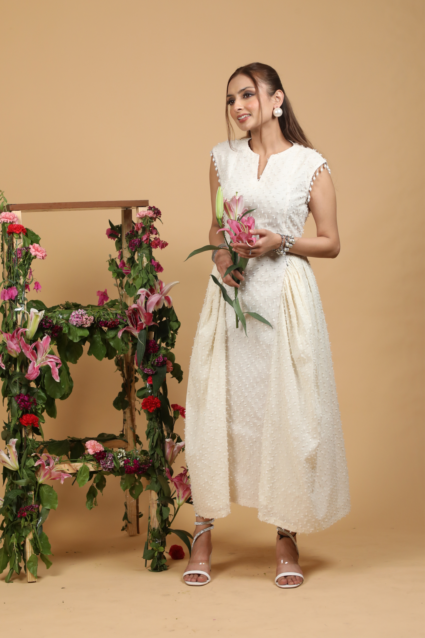 Pearl Meadow A-Line Dress