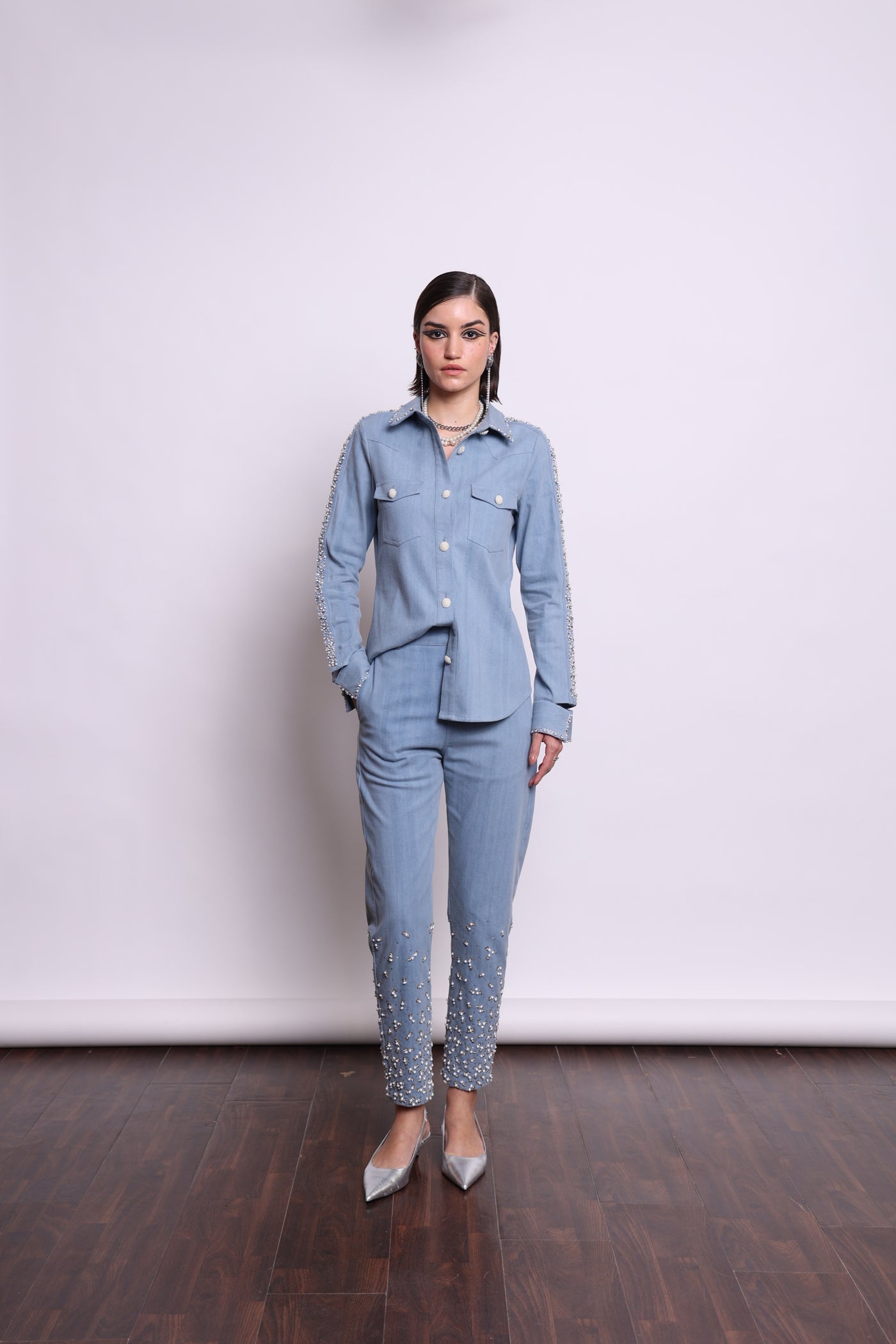 Pearl Denim Set