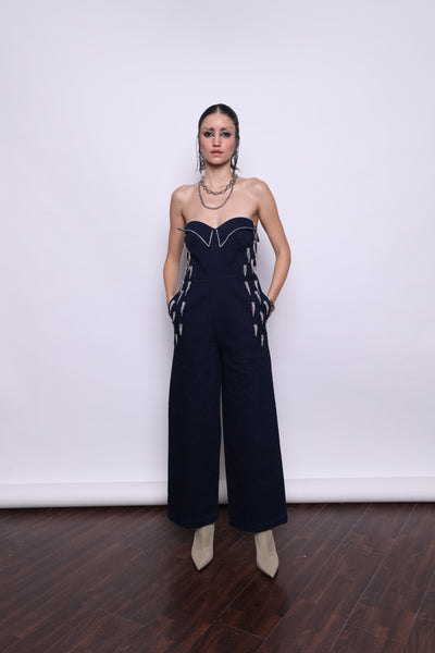 Embellished Tube Jumpsuit