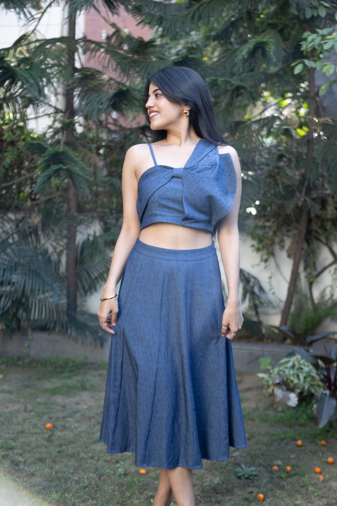 Denim Skirt Set