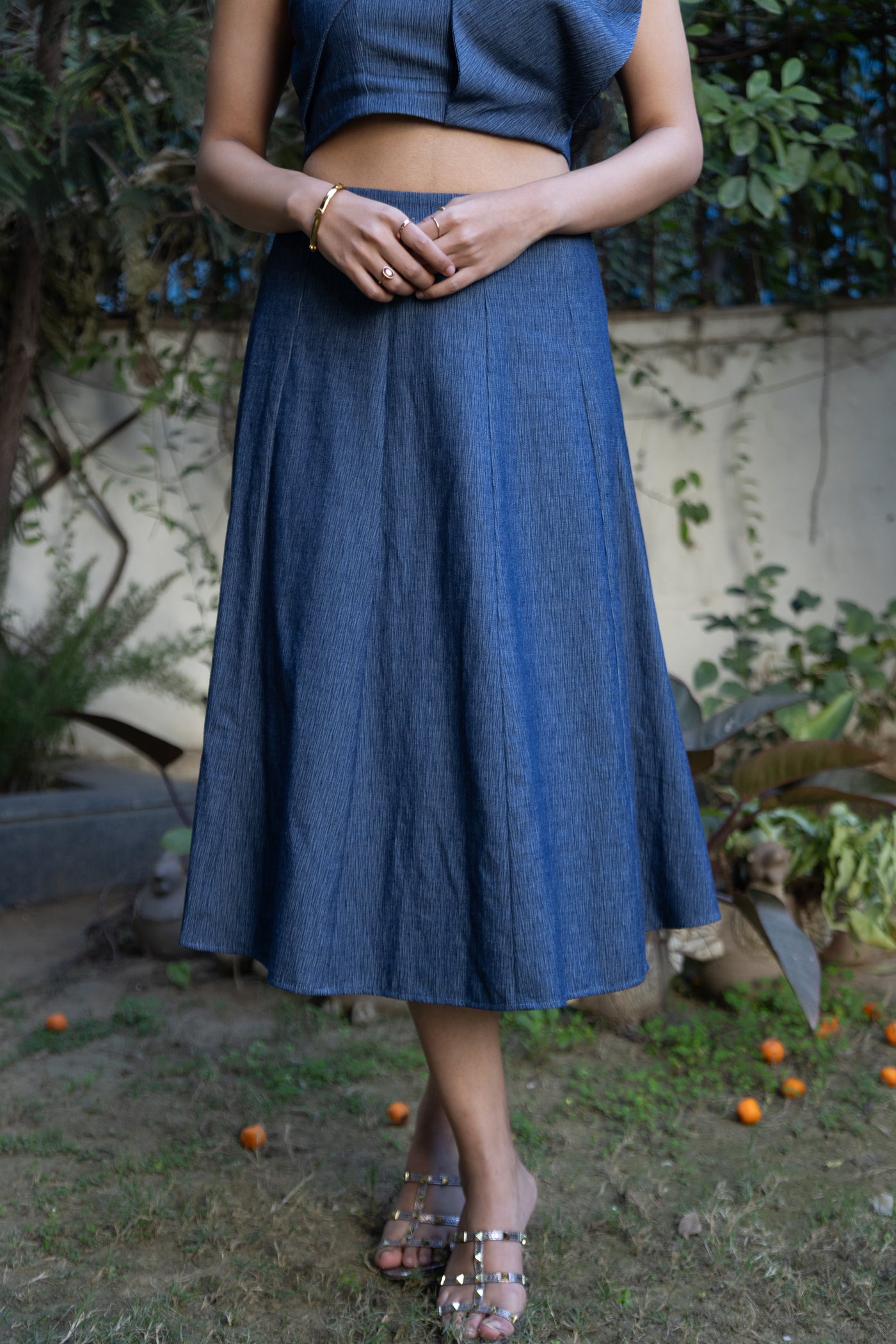 Denim Skirt Set